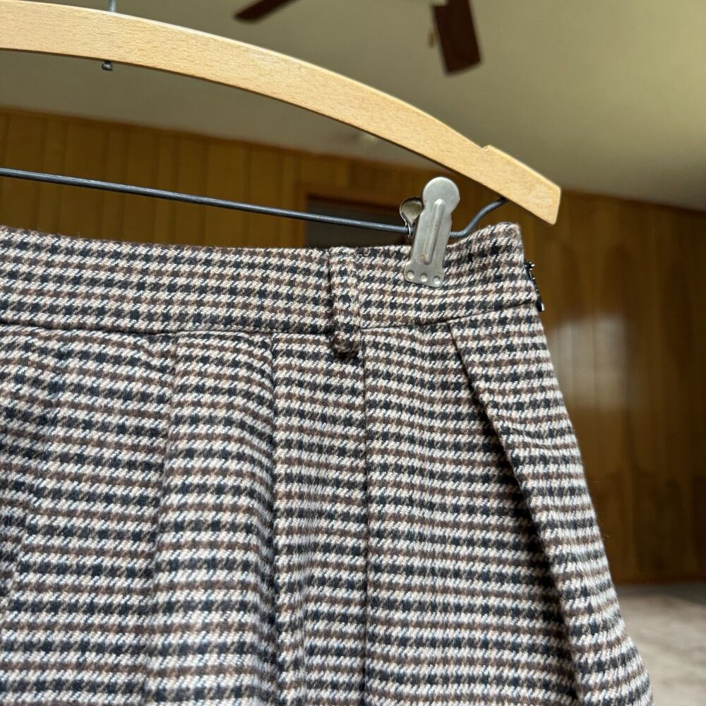 Lovers + Friends Nicki Skort brown & black houndstooth Size XXS Micro Mini Skirt - Picture 16 of 16